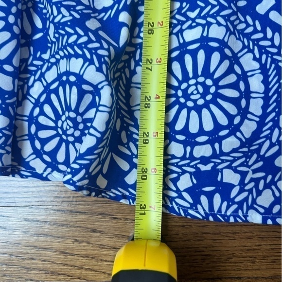 SHOW ME YOUR MUMU royal blue & white floral spaghetti strap mini dress size S - Picture 9 of 9